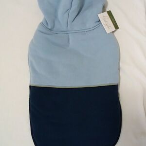 Sport Pet Living Blue Color Block Dog Hoodie Coat Size Large NWT